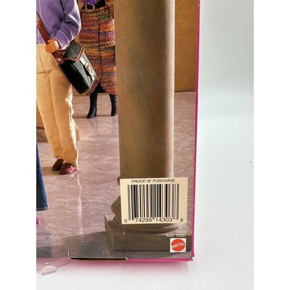 Vintage 1995 NIP Mattel Barbie Fashion Avenue Deluxe Gold Gown Purse Shoes 14307 - Picture 3 of 5